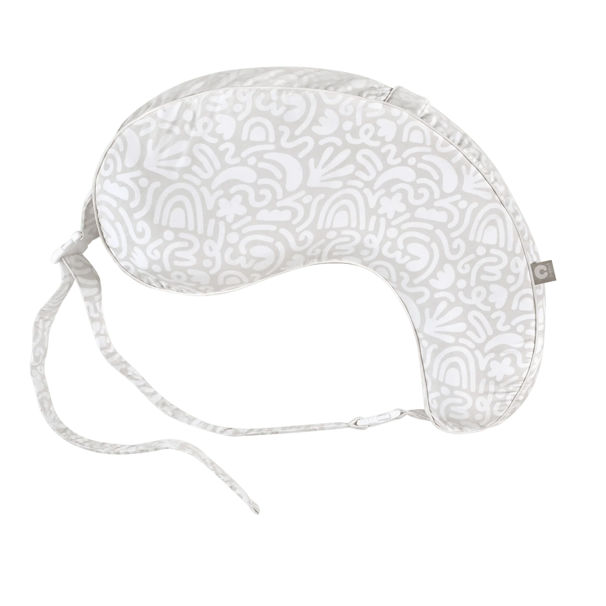 Cream Retro Squiggles