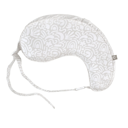 Cream Retro Squiggles